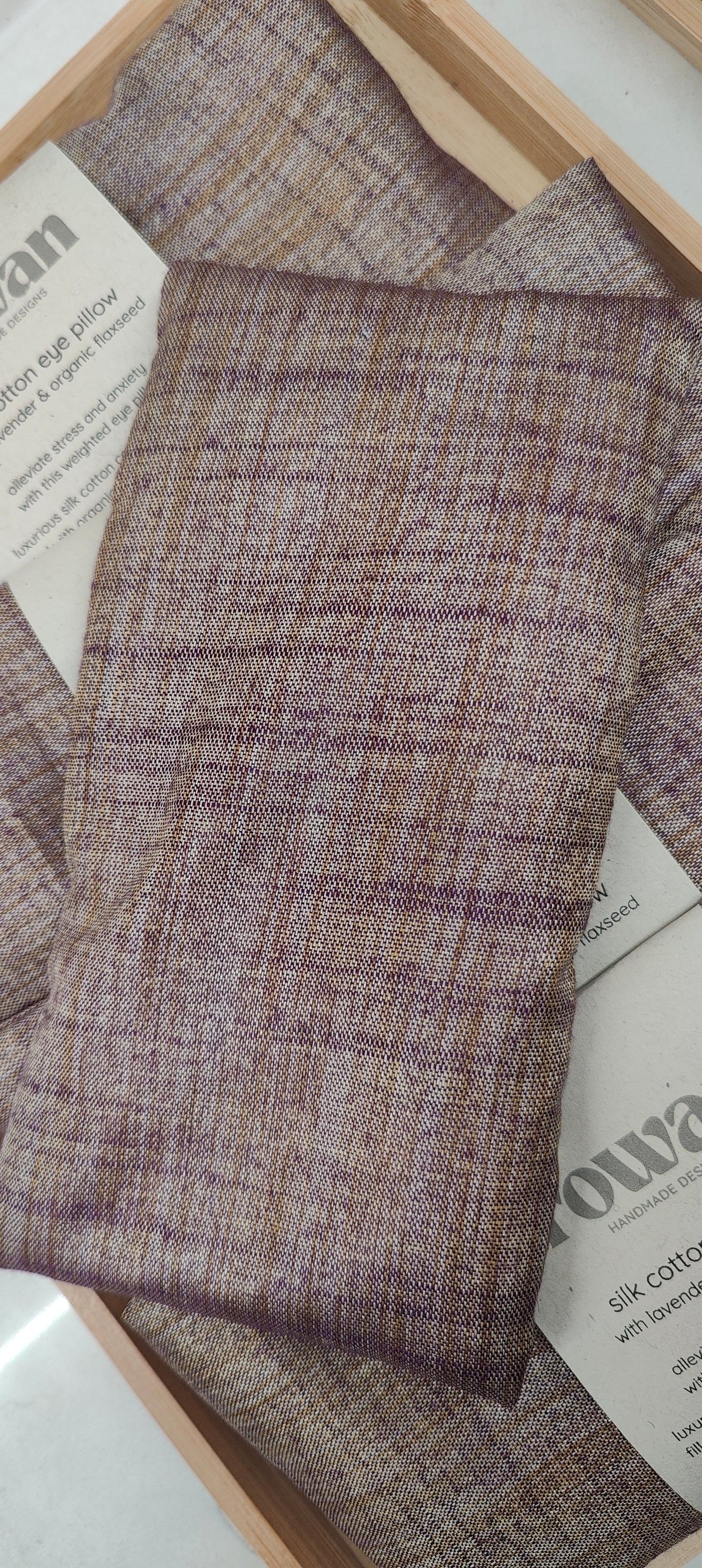 Silk Cotton Eye Pillow with Lavender Botanicals