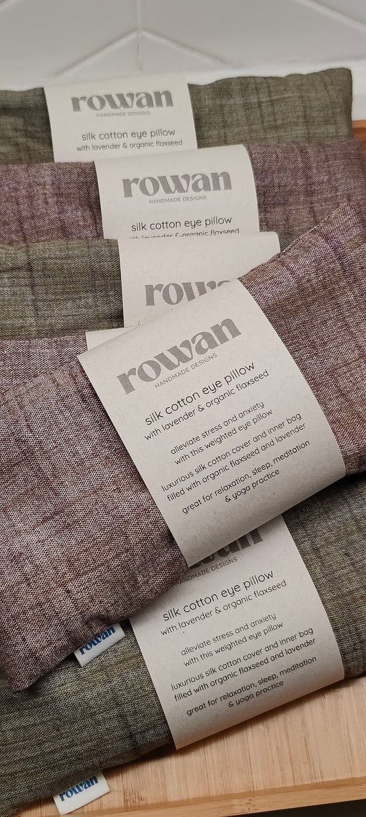 Silk Cotton Eye Pillow with Lavender Botanicals