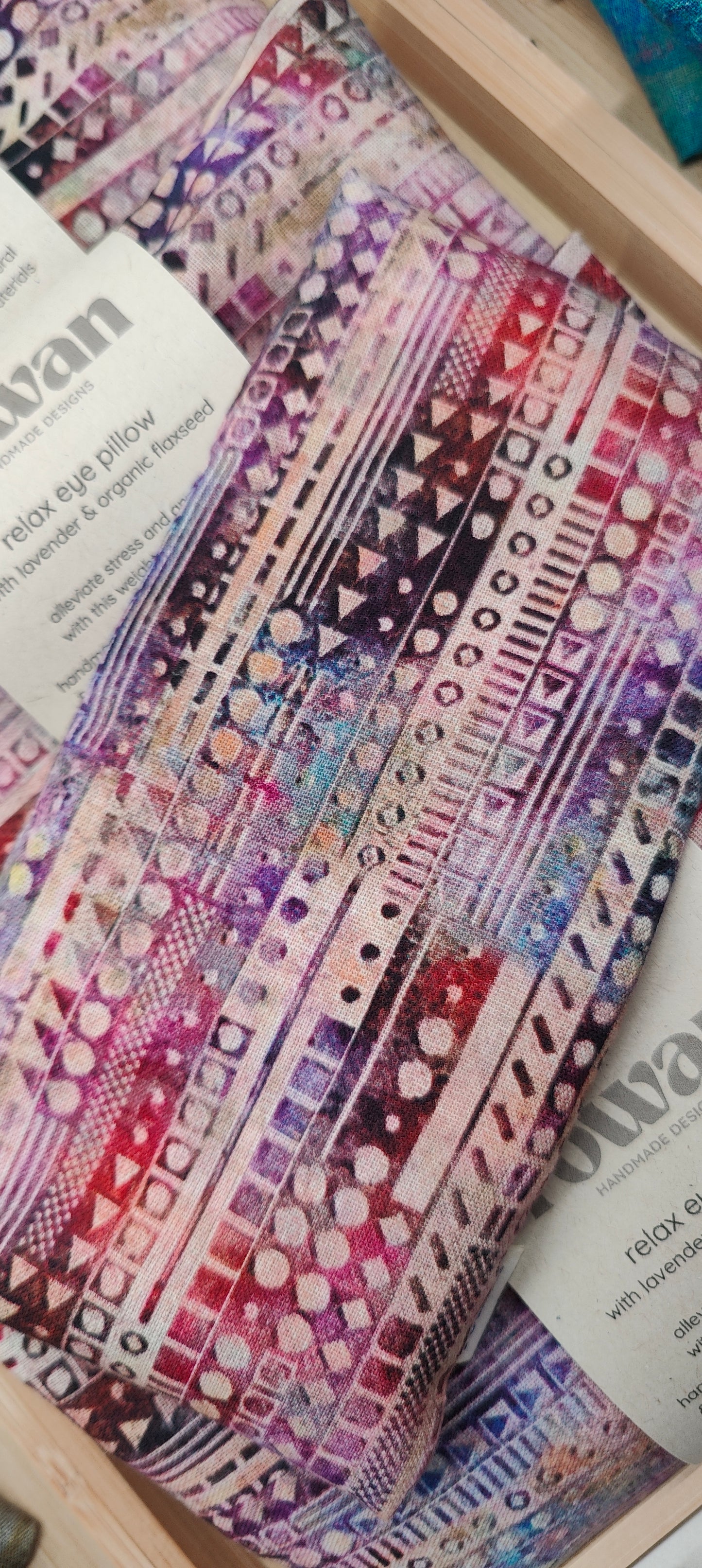 Cotton Eye Pillow with Lavender Botanicals
